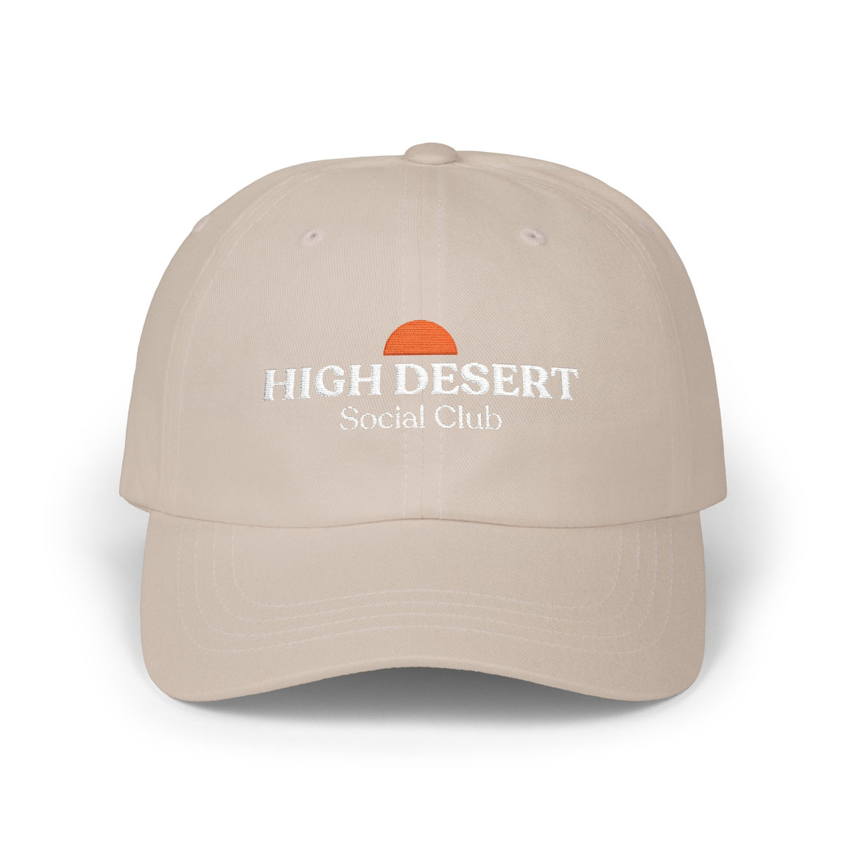High Desert Social Club Dad Cap – Sunset Embroidered Baseball Hat